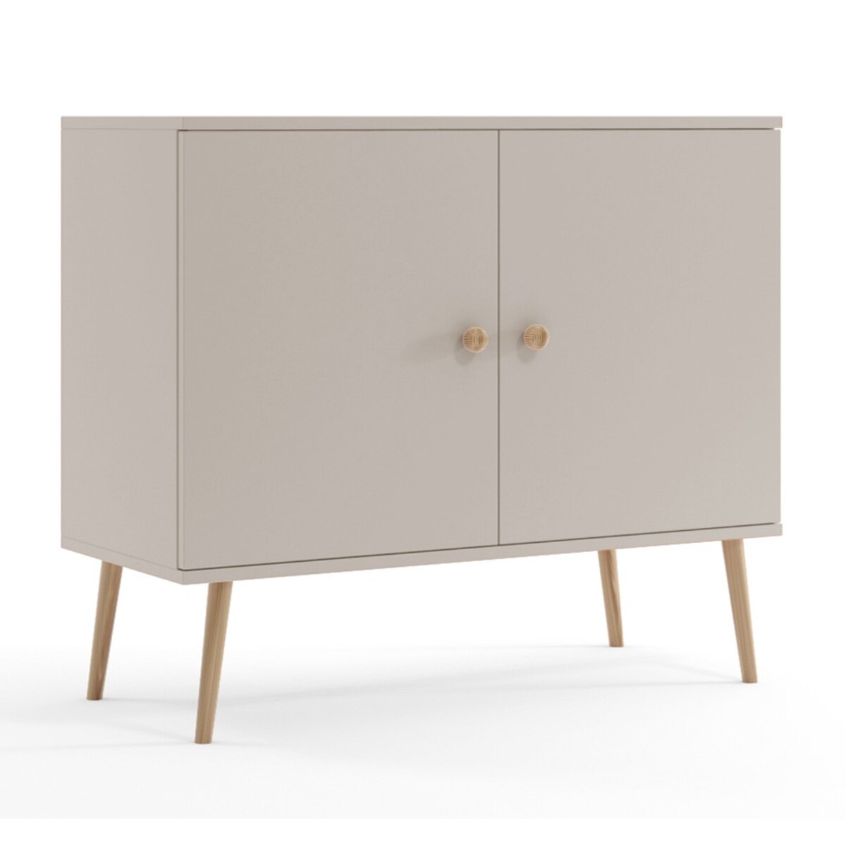 Komoda z półkami boho na wysokich nóżkach - Kaszmir