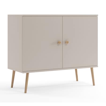 Komoda z półkami boho na wysokich nóżkach - Kaszmir