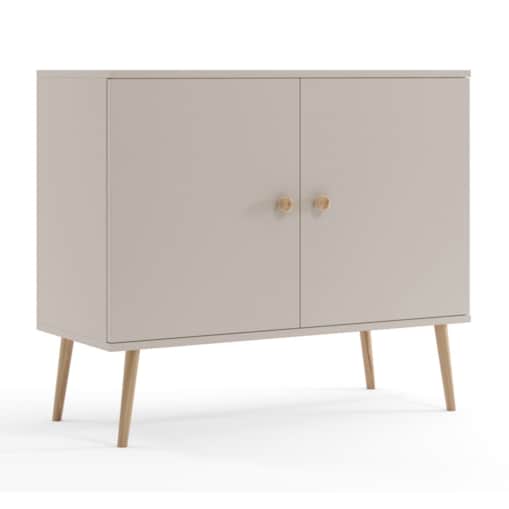 Komoda z półkami boho na wysokich nóżkach - Kaszmir