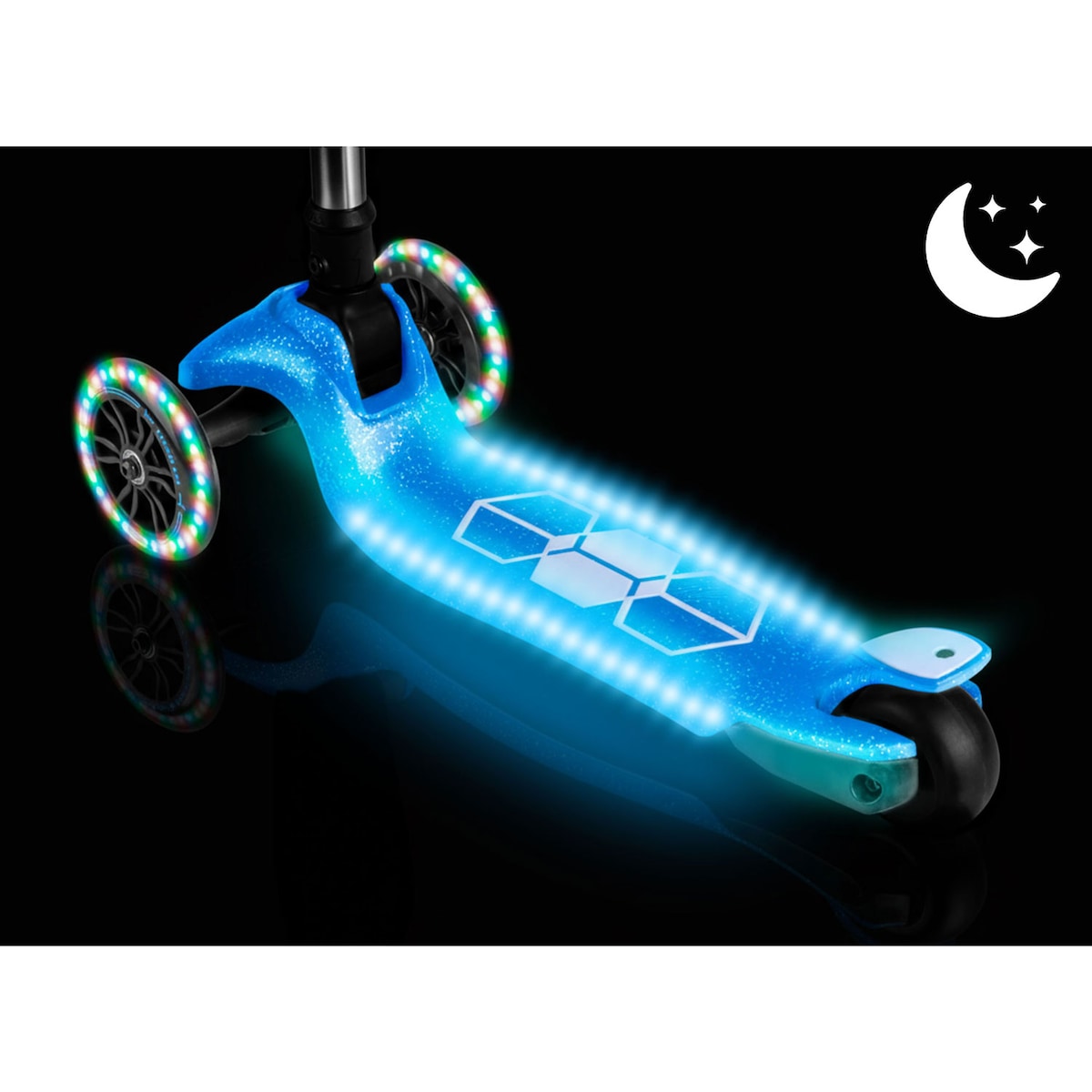 Hulajnoga trójkołowa dla dzieci Ricokids Jelly balansowa świecąca w ciemności 765902