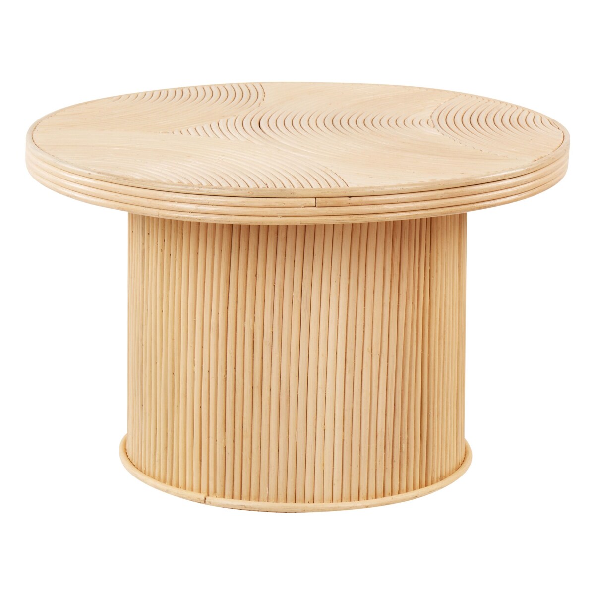 Zestaw 2 stolików kawowych ILIOS Rattan Naturalny