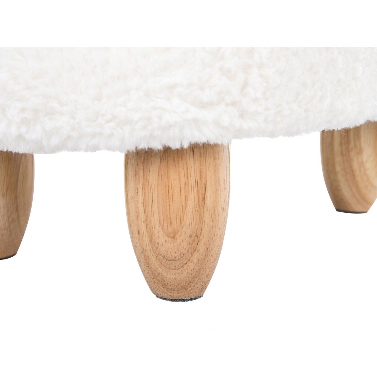 Pufa zwierzak biała LAMB