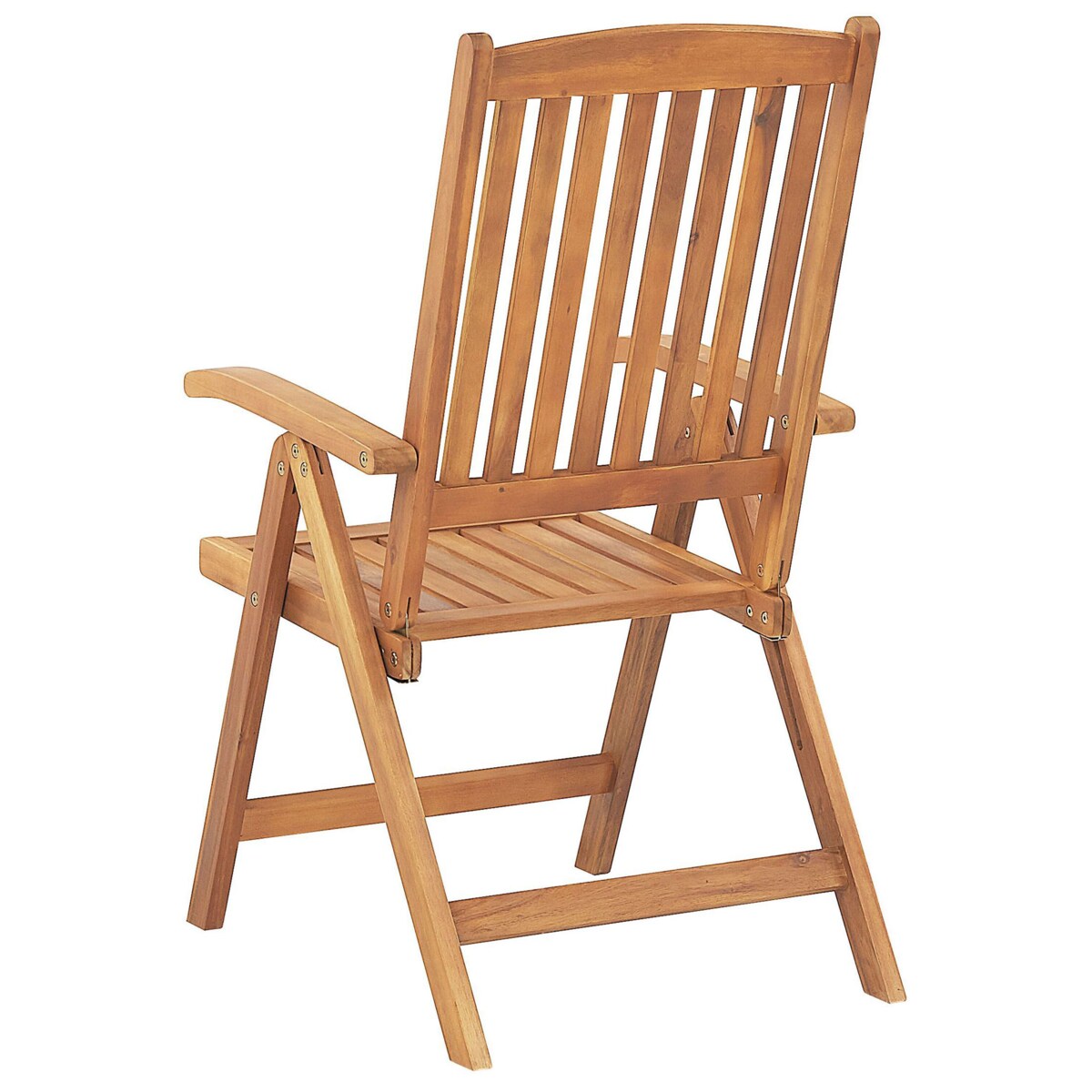 Zestaw 6 krzeseł ogrodowych JAVA Drewno akacjowe Jasnobrązowy