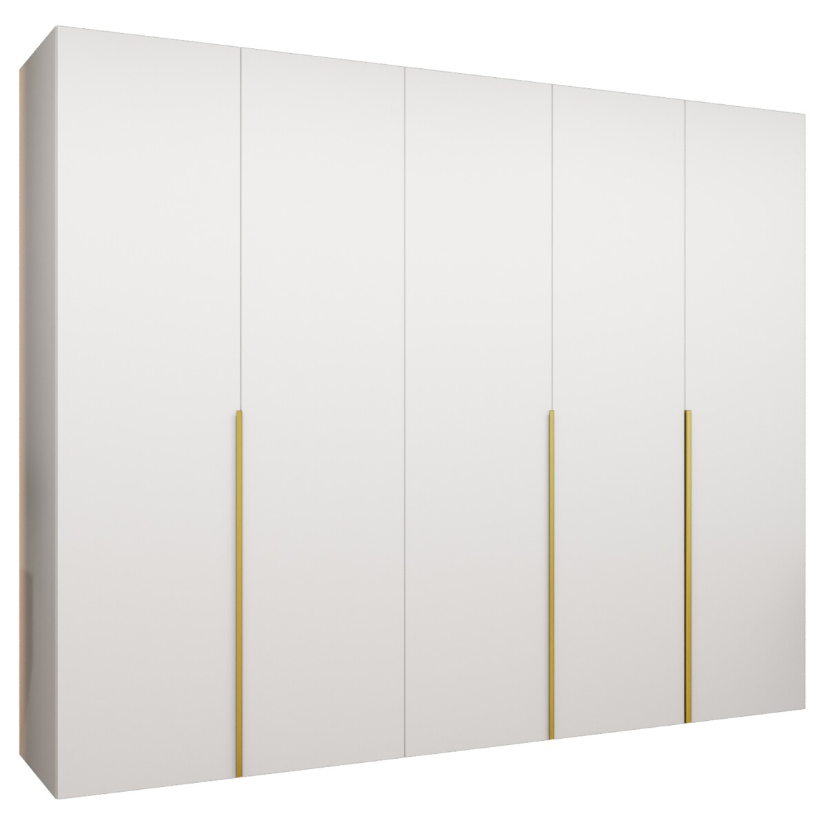 Szafa uchylna otwierana ALICANTE 1 250 wys. 202 cm Biały + u. Złoty