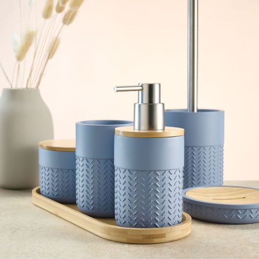 Kleine Wolke Dash Szczotka toaletowa ze stojakiem Niebieski