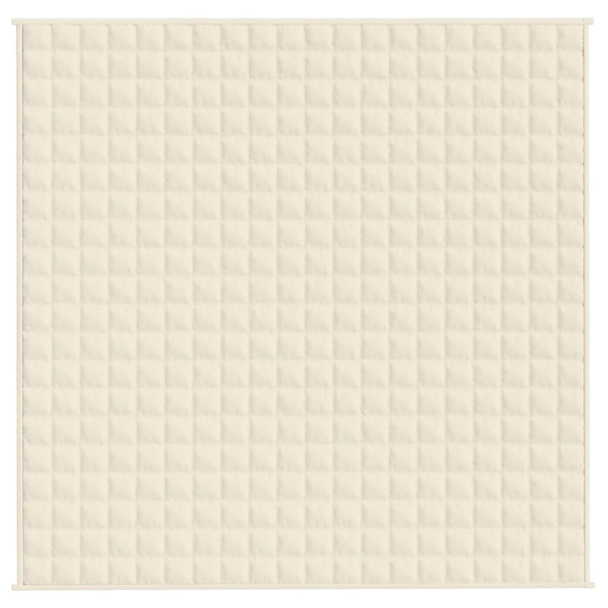 vidaXL Koc obciążeniowy, kremowy, 200x200 cm, 13 kg, tkanina