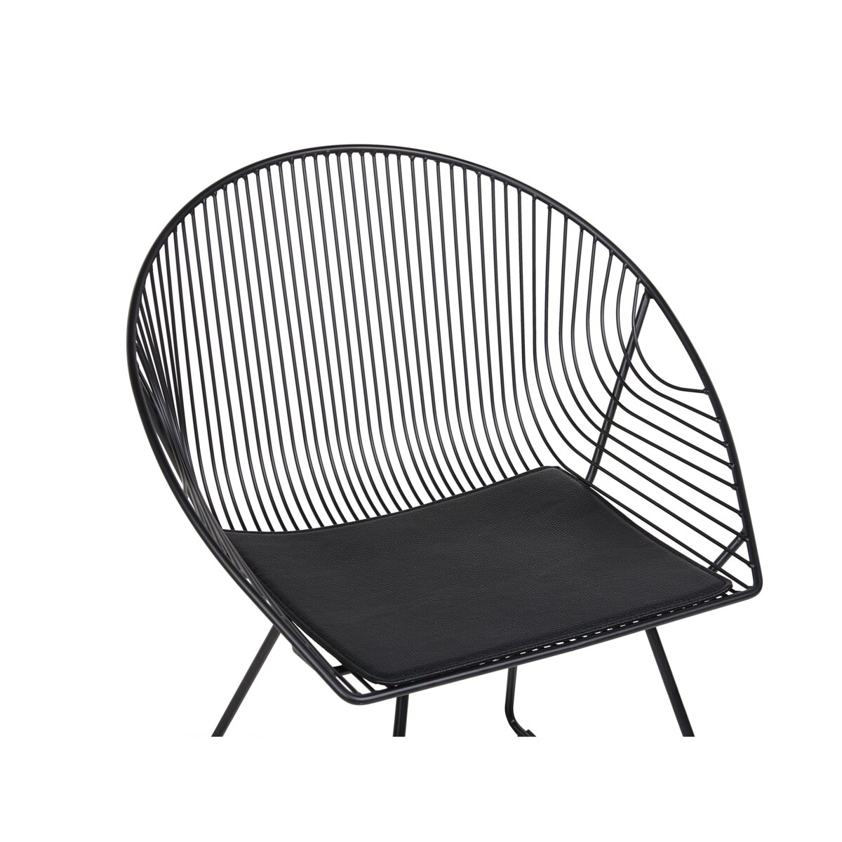 Zestaw 2 krzeseł do jadalni czarny AURORA