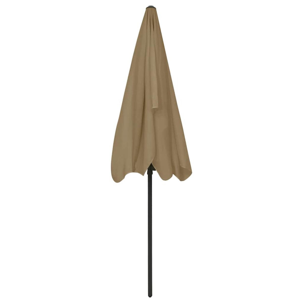 vidaXL Parasol plażowy, taupe, 200x125 cm
