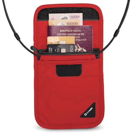 Sekretny portfel paszportówka antykradzieżowa Pacsafe Coversafe X75 - czarna