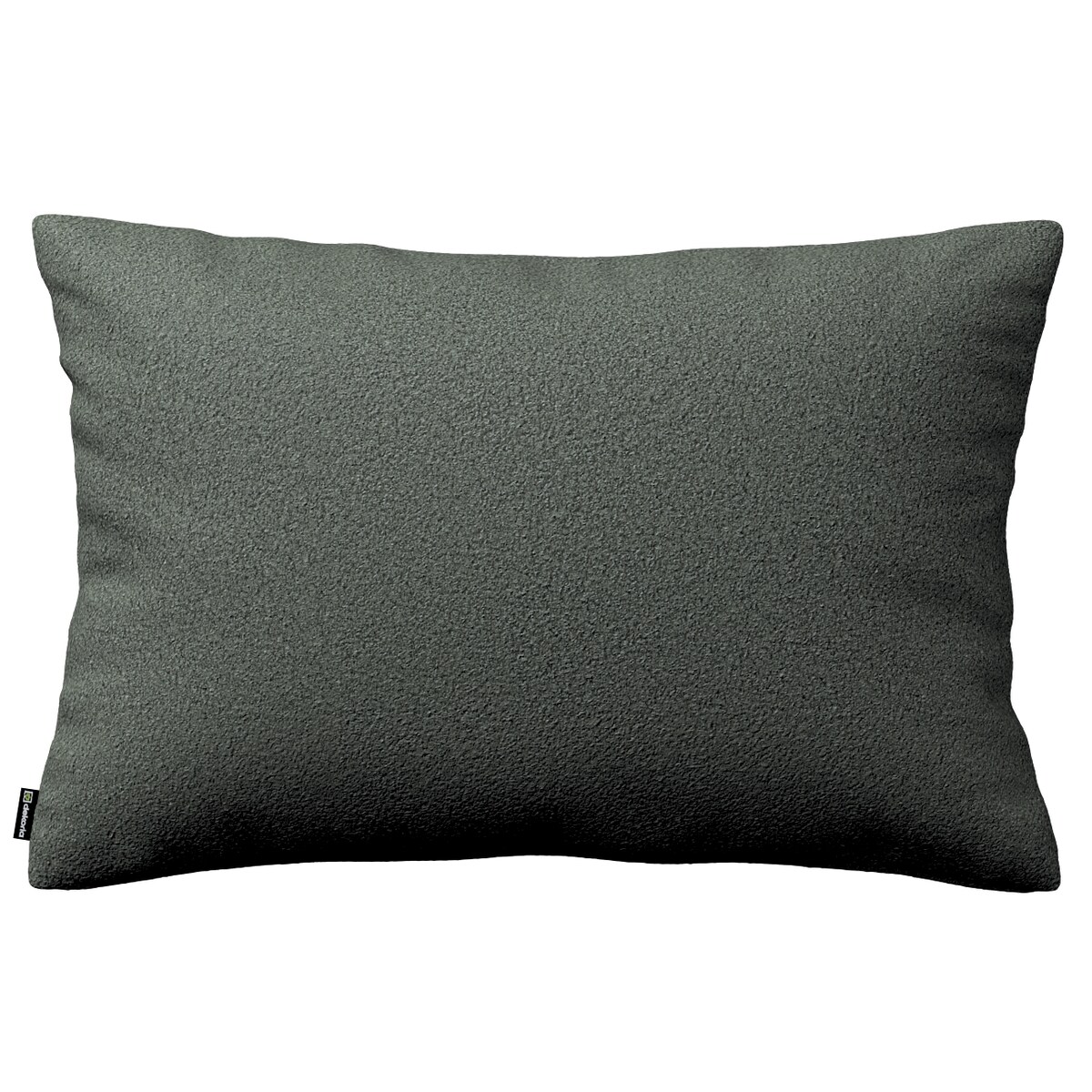 Poszewka Kinga na poduszkę prostokątną 60x40 ciemno szara bukla