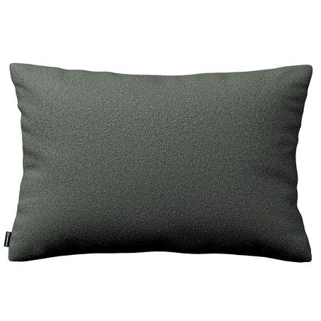 Poszewka Kinga na poduszkę prostokątną 60x40 ciemno szara bukla