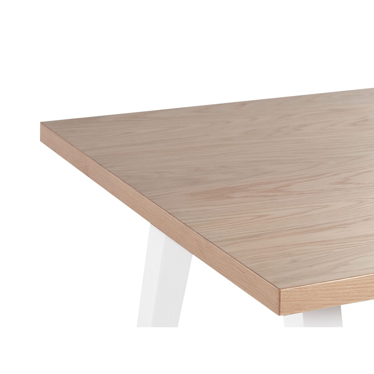 Stół do jadalni 150 x 90 cm jasne drewno z białym LENISTER