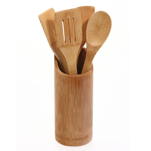 Bambusowy zestaw akcesoriów kuchennych, 5 elementów
