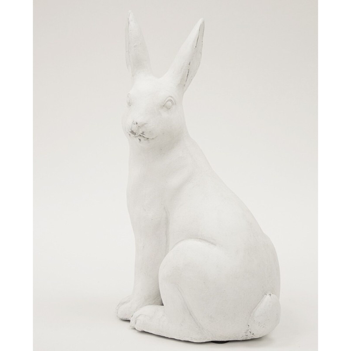Dekoracja - siedzący biały królik 35x20x13,5 cm ALBUS