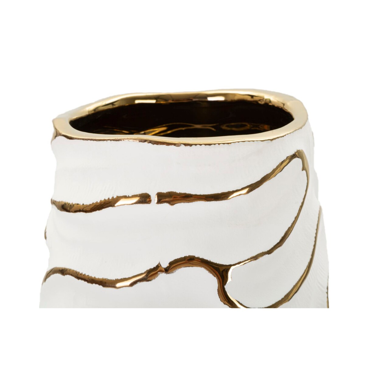 Wazon ceramiczny LIA, biały, Ø 14,5x39,5 cm