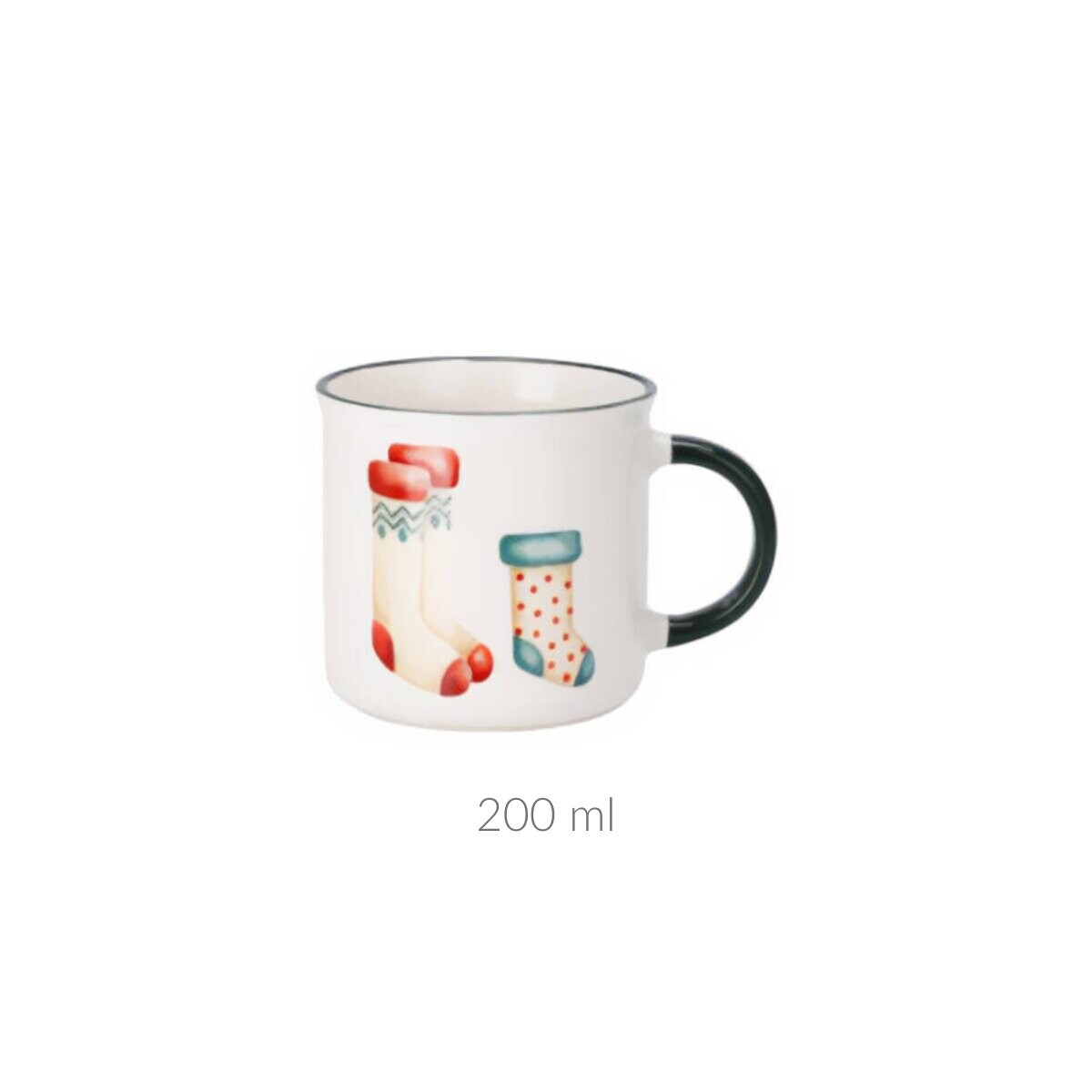 Zestaw kubków z porcelany 200 ml, 2 szt.