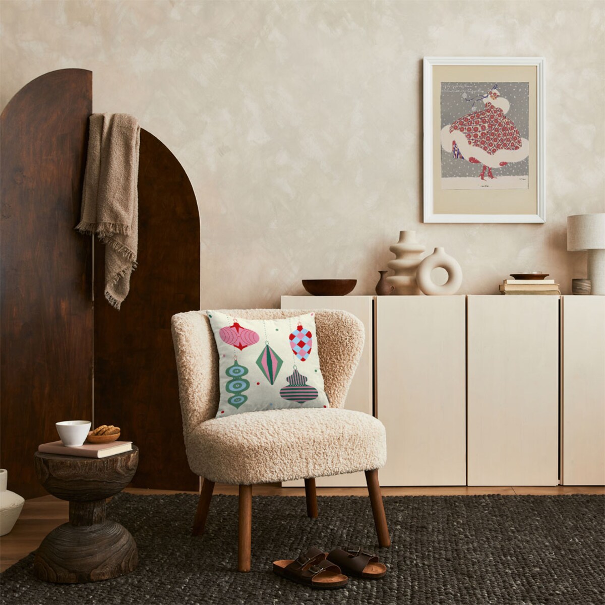 Poduszka świąteczna - Bombki 45x45 cm