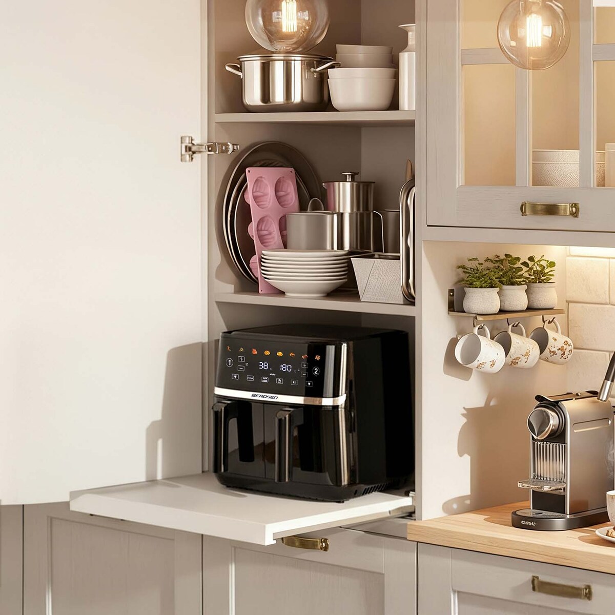 Frytkownica beztłuszczowa 10,2l Air Fryer frytownica Berdsen 1700W