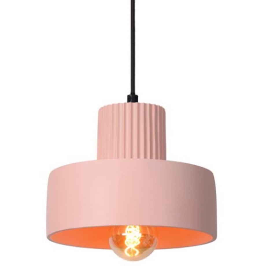 LAMPA wisząca OPHELIA 20419/20/66 Lucide betonowa OPRAWA zwis różowy czarny