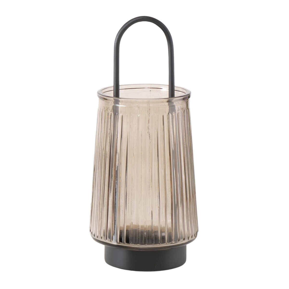 Szklany świecznik z uchwytem IVER, 25,5 cm