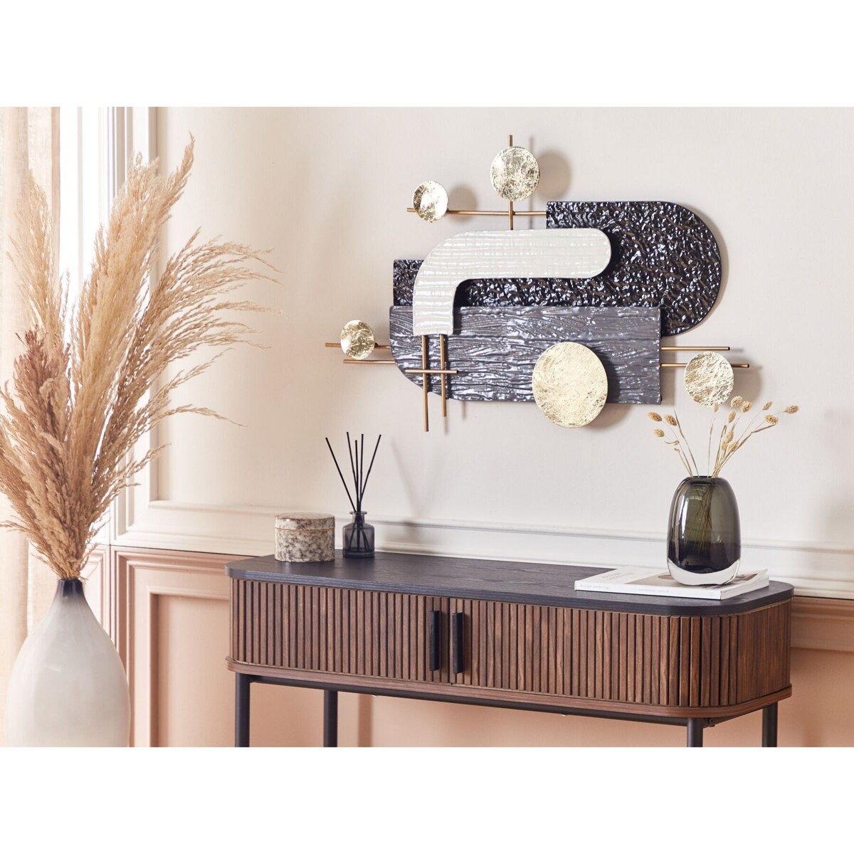 Dekoracja ścienna czarno-złota LUTETIUM