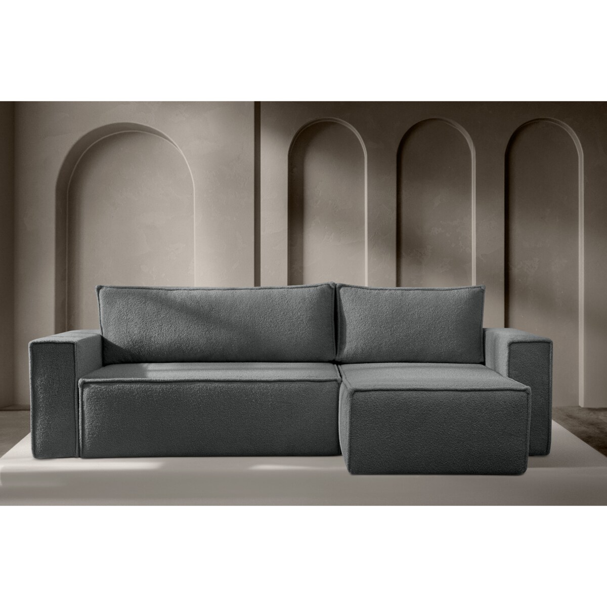 KONSIMO NAPI II Narożnik lewy/prawy, kolor szary