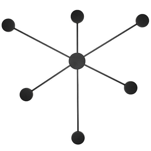 Ścienna lampa sticks SHADOW MSE010100247 Moose molekuły czarne