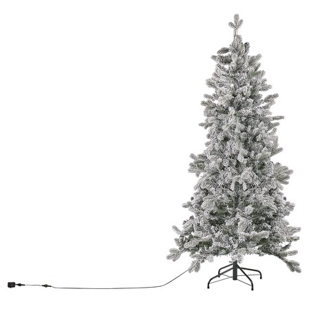 Ośnieżona sztuczna choinka świąteczna LED TATLOW 180 cm Zielony