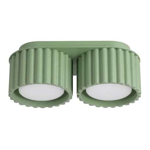 Plafon AURA 2 szałwiowy Gx53