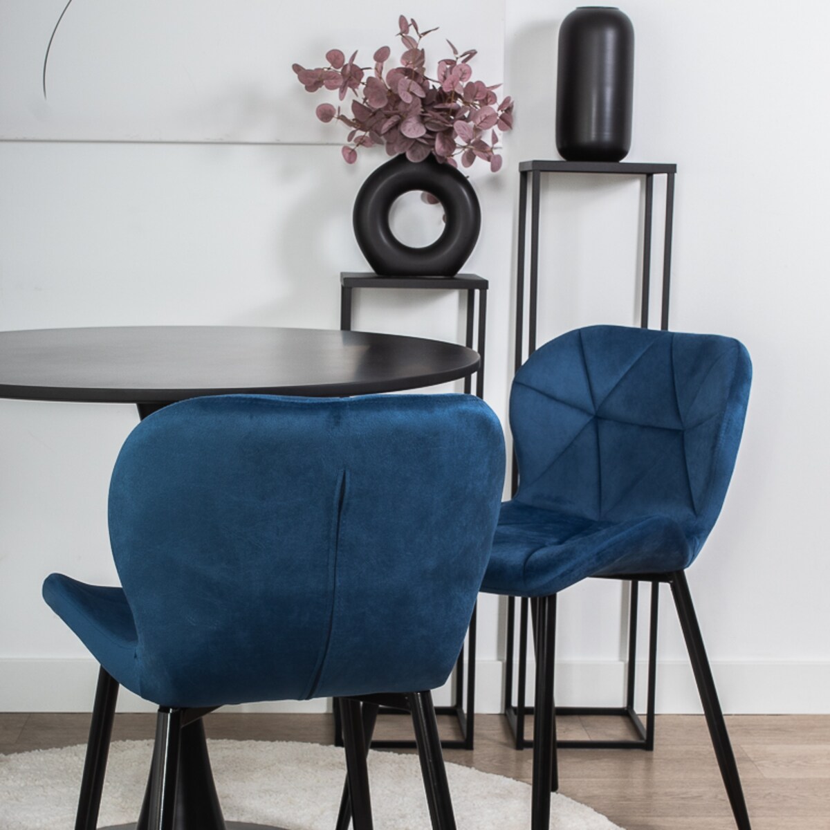 Krzesło tapicerowane skandynawskie nowoczesne welurowe pikowane