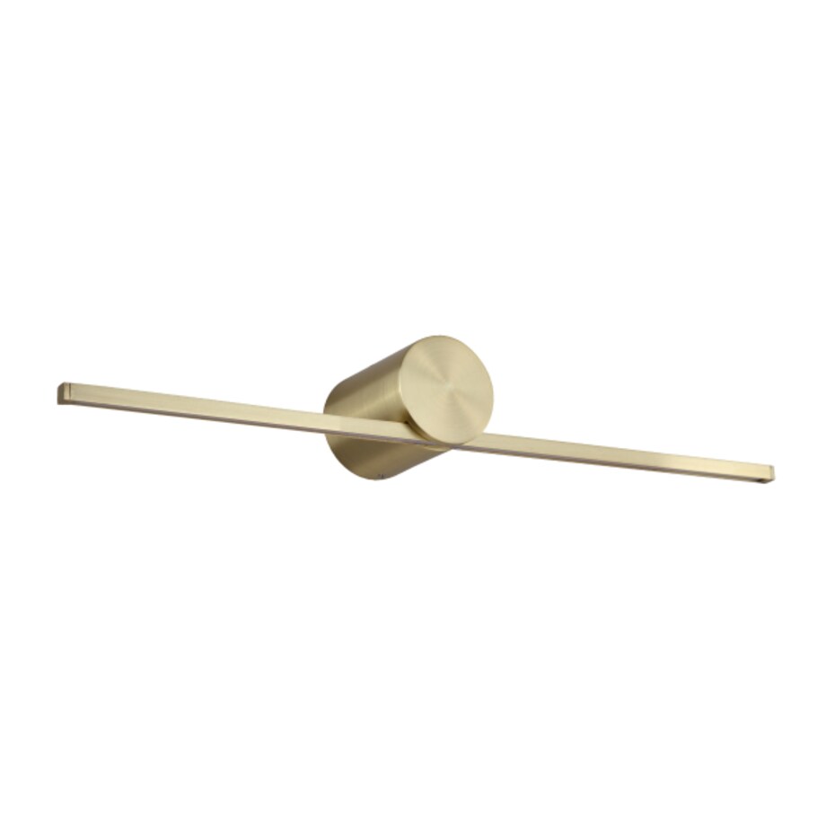 Złota lampa ścienna Modern Slim LP-777/1W M GD LED 6W kinkiet podłużny łazienkowy