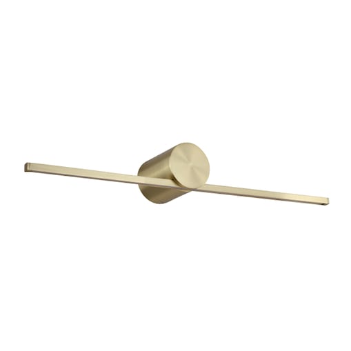 Złota lampa ścienna Modern Slim LP-777/1W M GD LED 6W kinkiet podłużny łazienkowy