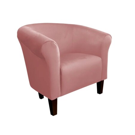 Fotel DRAWA 1 VELVET różowy