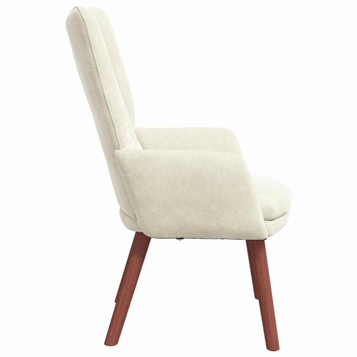 vidaXL Fotel relaksacyjny Kremowy 63 x 67 x 94 cm Aksamit