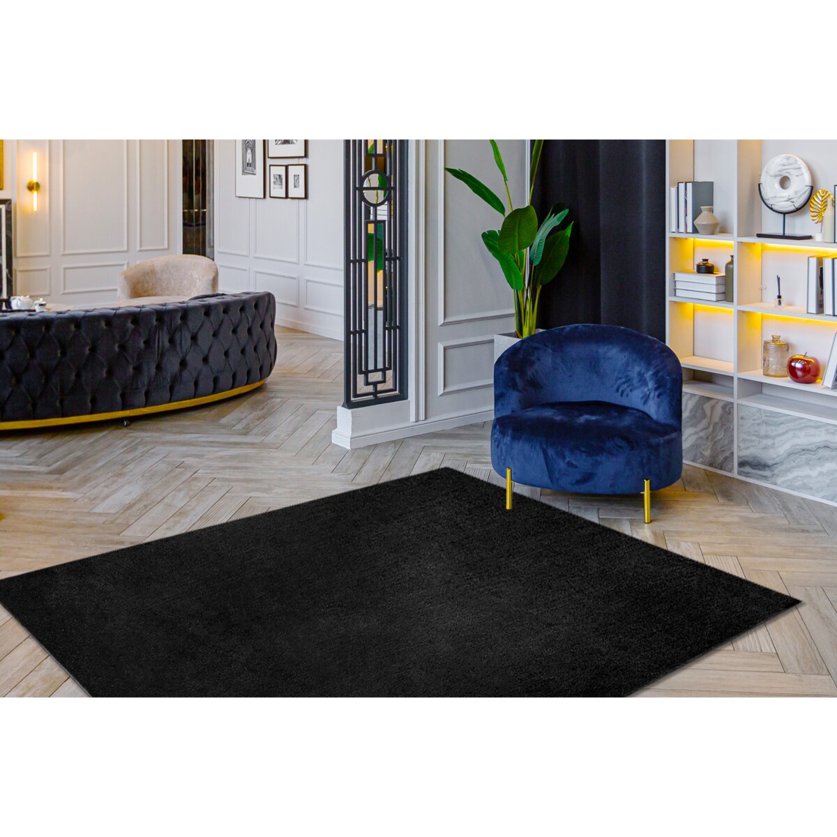 Dywan VISCO ciemnoszary 5 pluszowy, IMITACJA 160x220 cm