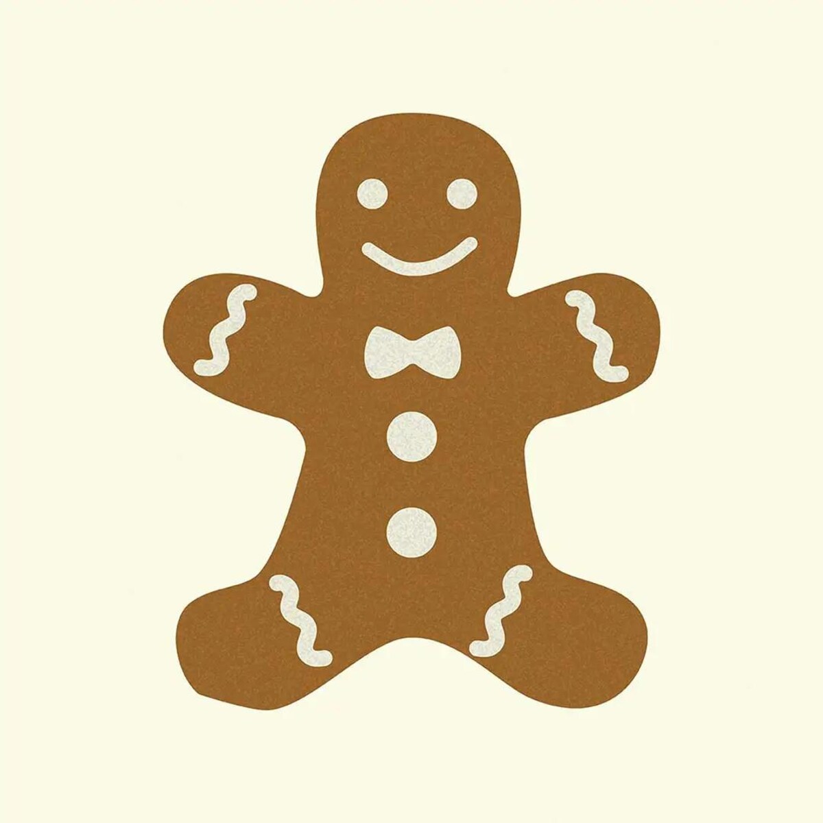 Poduszka świąteczna na krzesło - Piernikowy ludzik