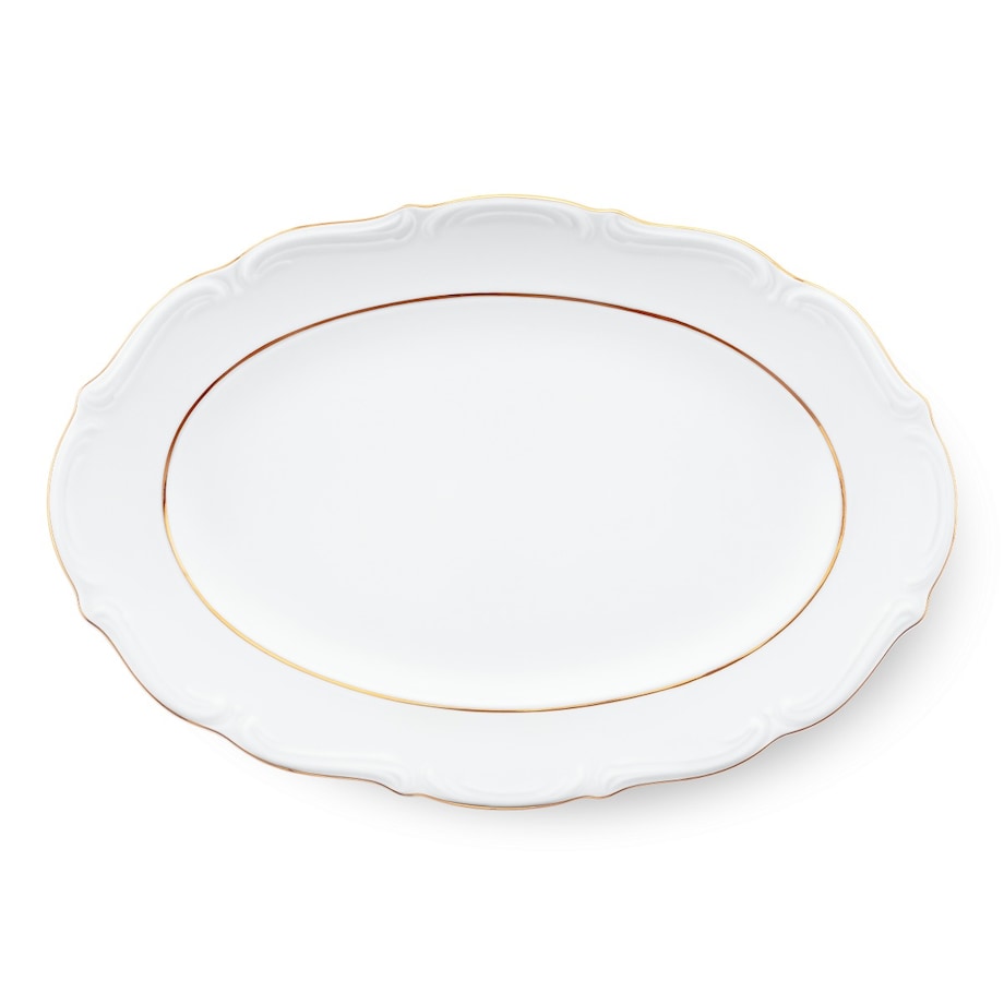 Półmisek owalny 33 cm Maria Teresa Złota Linia B014