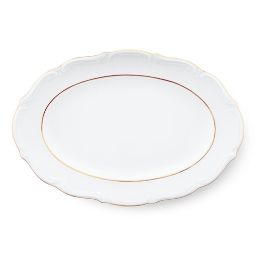 Półmisek owalny 33 cm Maria Teresa Złota Linia B014