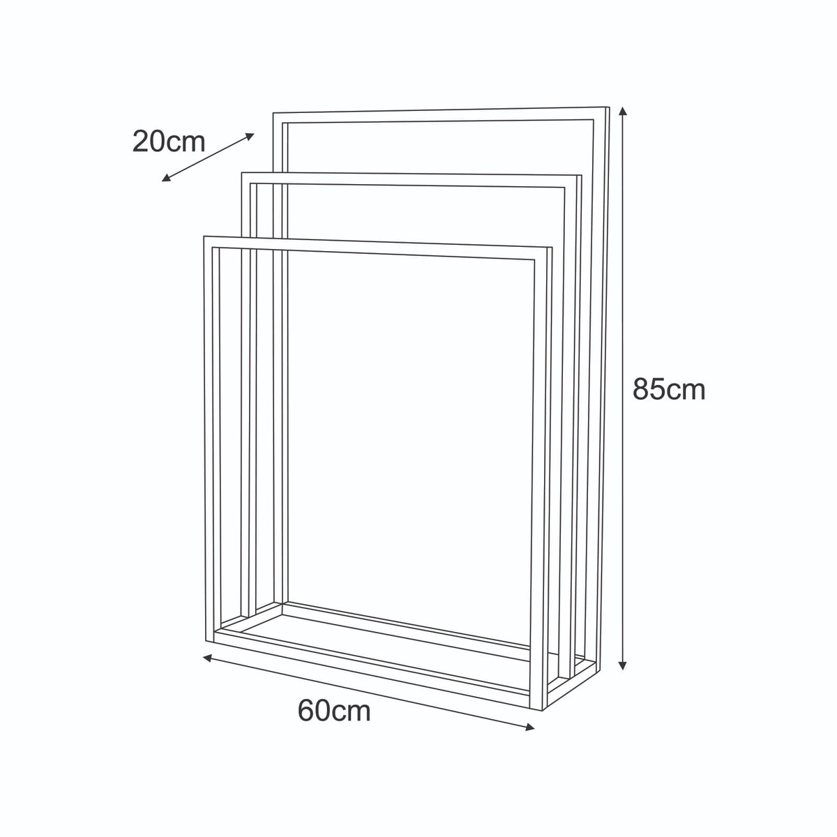 Meble dekoracyjne KS-52 WIESZAK TOWEL III z serii KAJA HOME