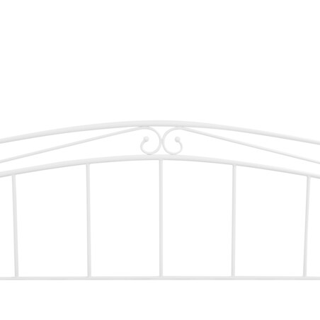 Łóżko wysuwane metalowe 90 x 200 cm białe TULLE