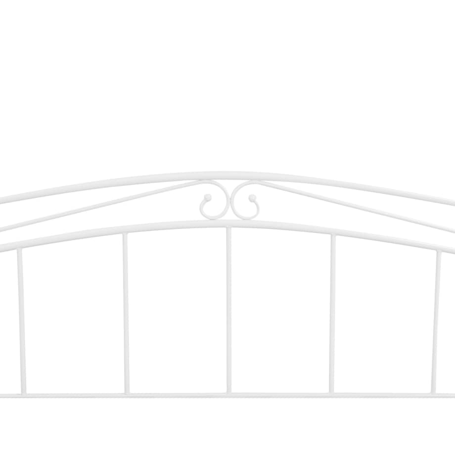 Łóżko wysuwane metalowe 90 x 200 cm białe TULLE