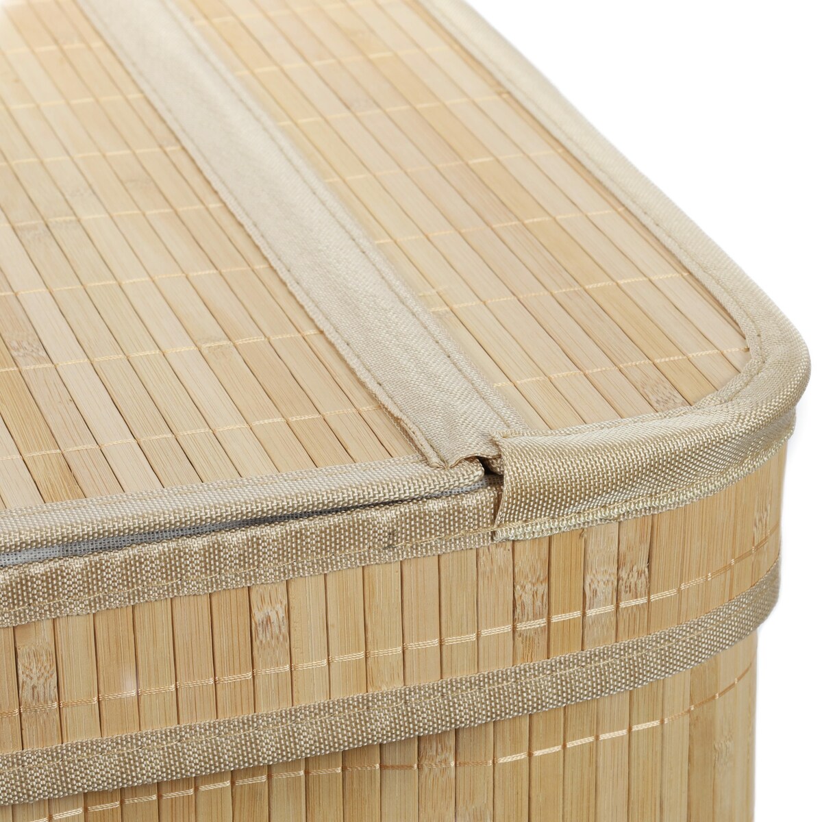 Bambusowy kosz na pranie, dwukomorowy ARVI, 100 l