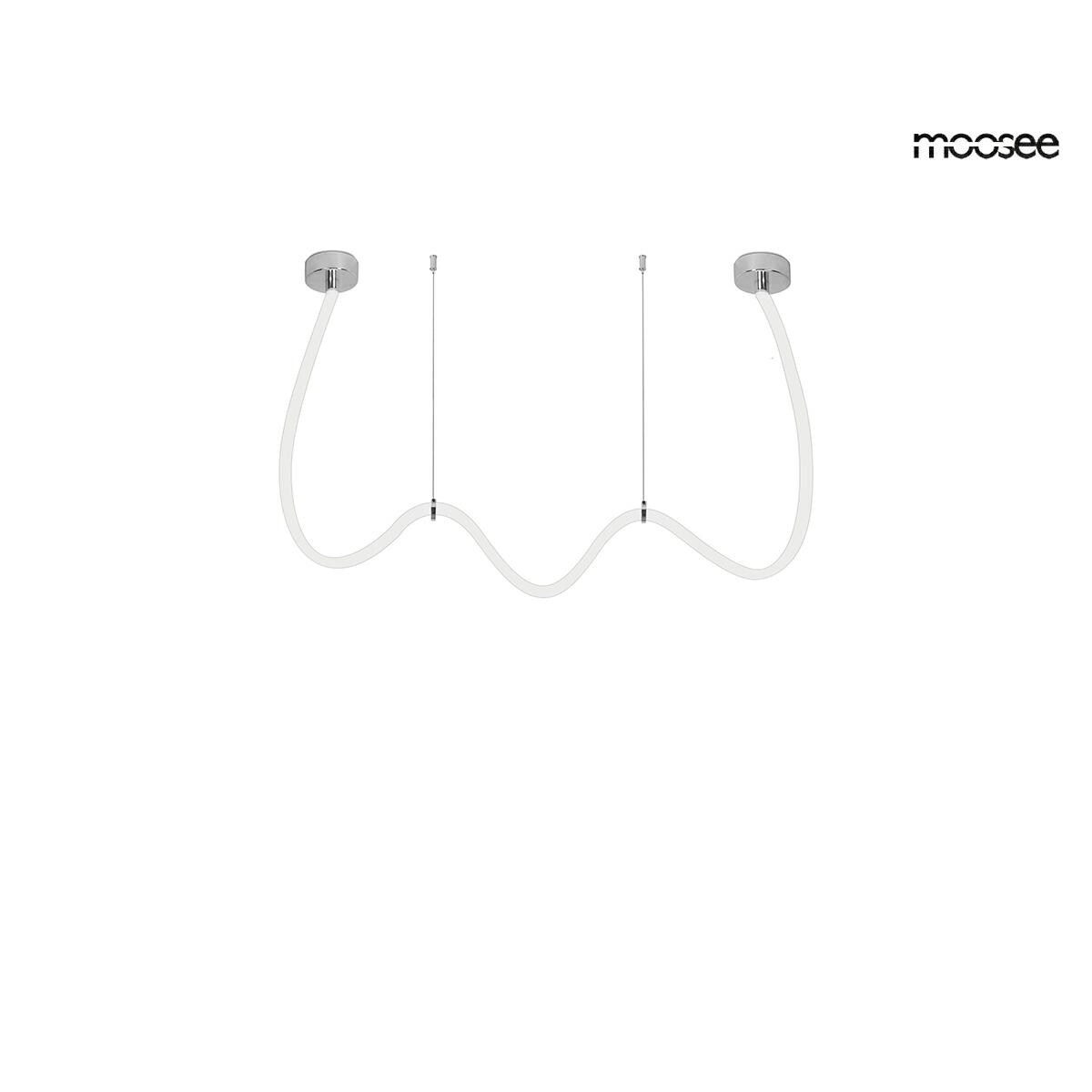 MOOSEE lampa wisząca LASSO 400 Smart srebrna