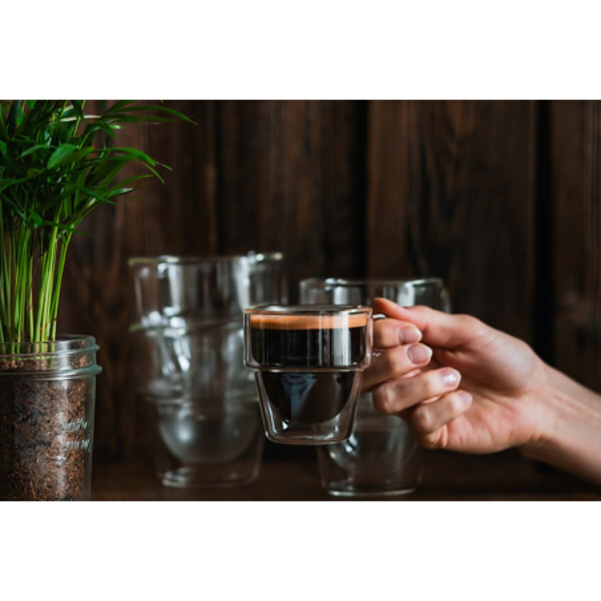 Komplet 6 szklanek do espresso z podwójną ścianką 150ml Senso 27435