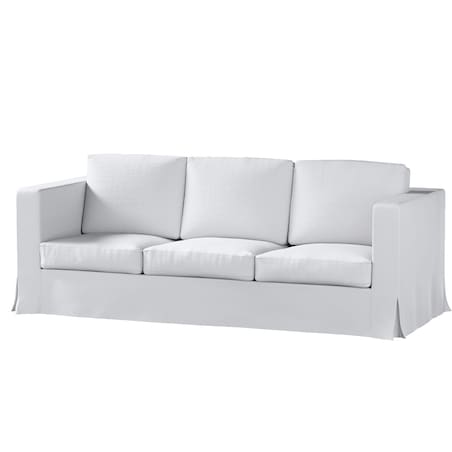 Pokrowiec na sofę Karlanda 3-osobową nierozkładaną, długi, biała bukla, 208 x 87 x 66 cm, Boucle Teddy