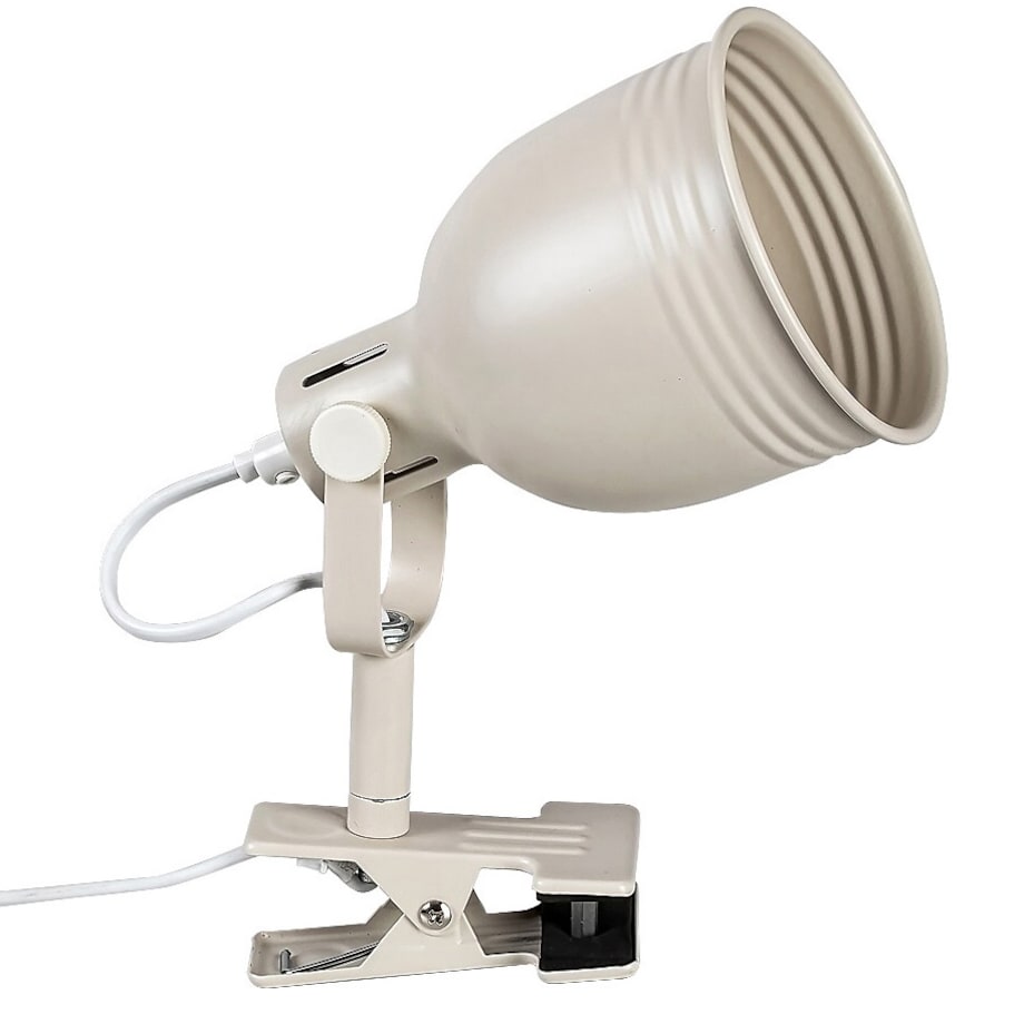Beżowa lampka biurkowa Flint 3093 regulowana lampa na klips do biura