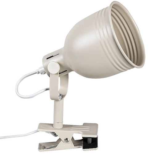 Beżowa lampka biurkowa Flint 3093 regulowana lampa na klips do biura