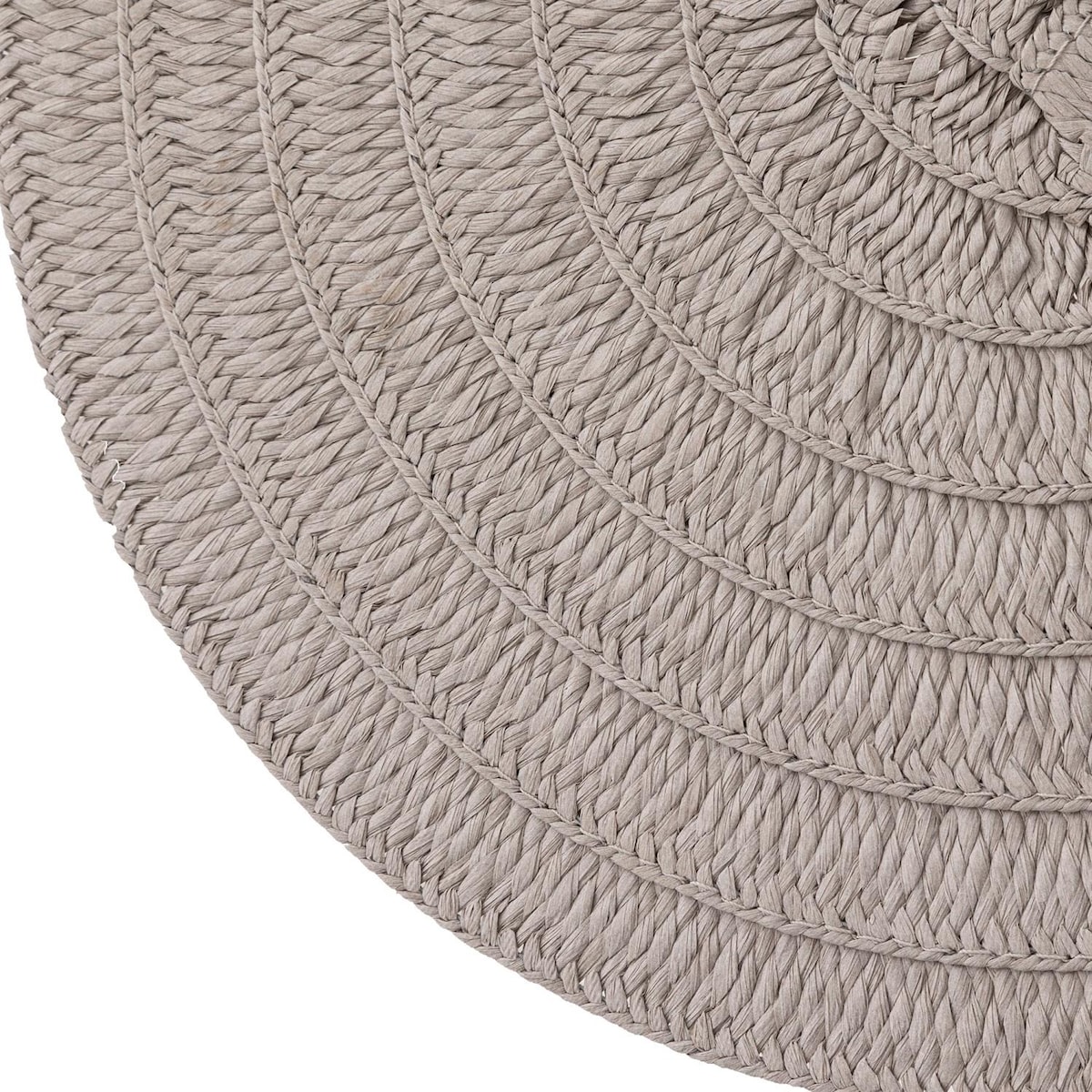 Podkładka na stół Olivia, Ø 38 cm, kolor szary, papier