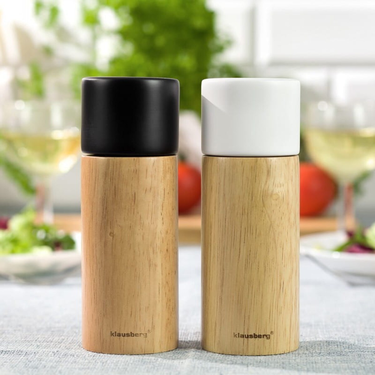 Zestaw 2 młynków do soli i pieprzu 2-ele KLAUSBERG