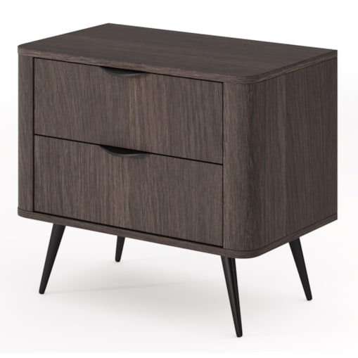 Stolik nocny do sypialni ERIS na wysokich nóżkach, Dąb Dunin